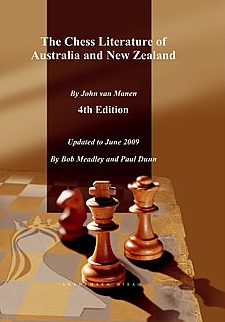 This is the product image for The Chess Literature of Australia and New Zealand. Detail: van Manen, J & Dunn,P. Product ID: 9788674664193.
 
				Price: $39.95.