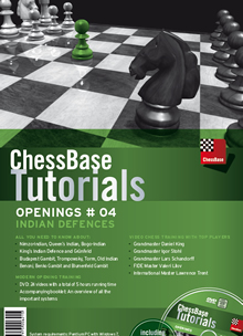 This is the product image for Tutorials Openings #4 Indian Defences. Detail: OTHER. Product ID: CBT-4EDVD.
 
				Price: $19.95.