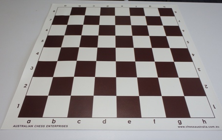 This is the product image for Chess Board -  Brown Vinyl. Detail: CHESS BOARD. Product ID: PCB4BR.
 
				Price: $7.50.