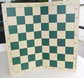 This is the product image for Chess Board- Plastic Fold-up. Detail: CHESS BOARD. Product ID: PCB6.
 
				Price: $18.50.