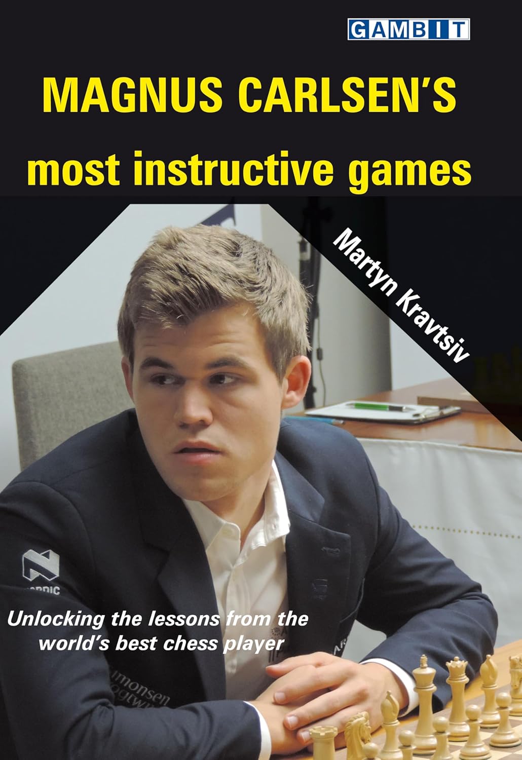 This is the product image for Magnus Carlsen's Most Instructive Games. Detail: Kravtsiv,M. Product ID: 9781911465669.
 
				Price: $39.95.