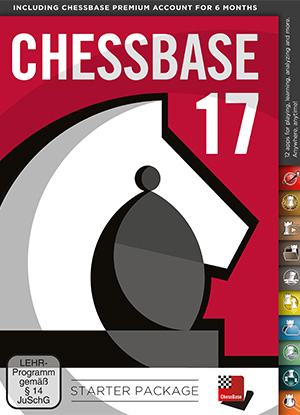 This is the product image for ChessBase 17- Starter Pack. Detail: CHESSBASE. Product ID: CB17-dvd.
 
				Price: $324.95.
