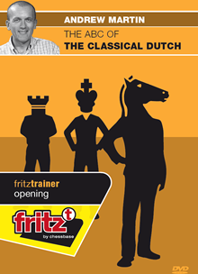 This is the product image for ABC of Classical Dutch. Detail: 1 D4 OPENINGS. Product ID: CBFT-MOCDEDVD.
 
				Price: $29.95.