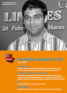 This is the product image for ChessBase Magazine 123 DVD. Detail: CHESSBASE MAGS. Product ID: CBM123.
 
				Price: $9.95.