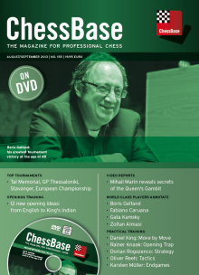 This is the product image for Chessbase Magazine 155 DVD. Detail: CHESSBASE. Product ID: CBM155.
 
				Price: $29.95.