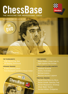 This is the product image for ChessBase Magazine 156 DVD. Detail: CB MAGAZINES. Product ID: CBM156.
 
				Price: $29.95.
