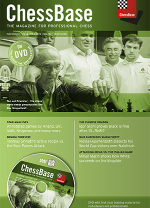This is the product image for ChessBase Magazine 192 DVD. Detail: CHESSBASE. Product ID: CBM192.
 
				Price: $29.95.