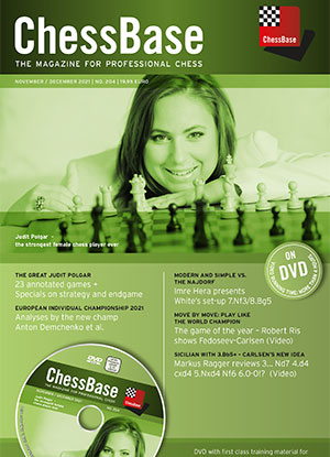 This is the product image for Chessbase Magazine 204 DVD. Detail: CHESSBASE. Product ID: CBM204.
 
				Price: $29.95.