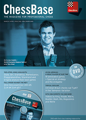 This is the product image for Chessbase Magazine 206 DVD. Detail: CHESSBASE. Product ID: CBM206.
 
				Price: $29.95.