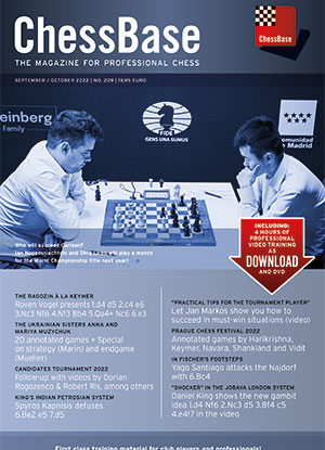 This is the product image for ChessBase Magazine 209  DVD. Detail: CHESSBASE MAGS. Product ID: CBM209.
 
				Price: $4.95.