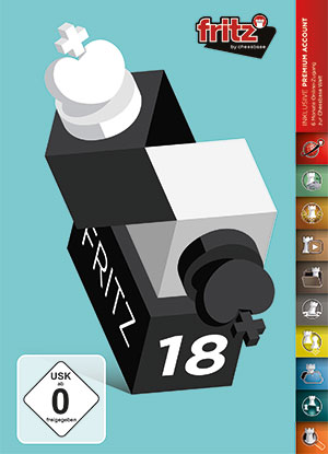 This is the product image for Fritz 18. Detail: CHESSBASE. Product ID: FRITZDVD18.
 
				Price: $124.95.