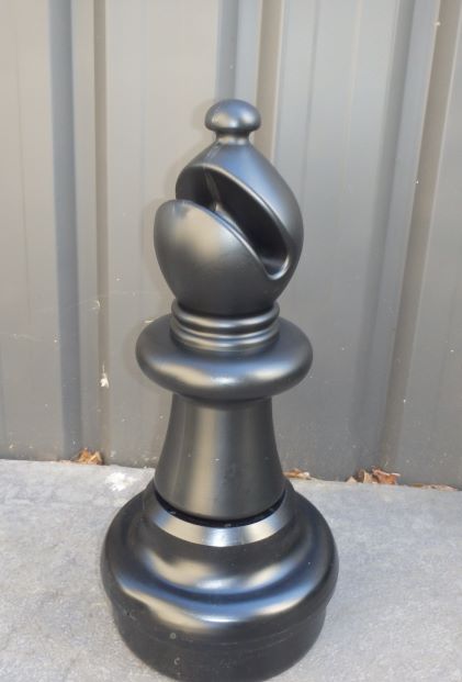 This is the product image for Large Giant Bishop Black. Detail: SPARES. Product ID: GCHESSBB.
 
				Price: $50.00.