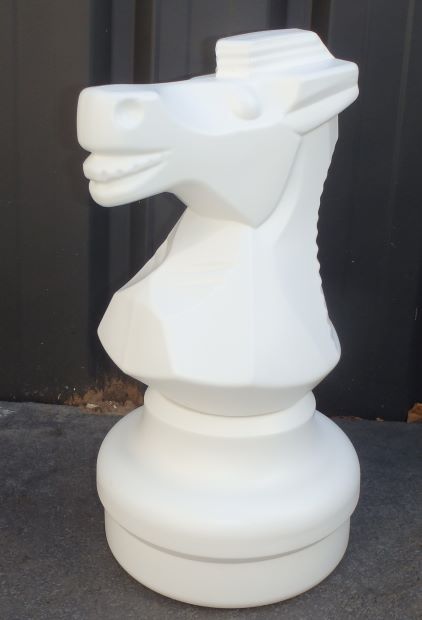 This is the product image for Large Giant Knight White. Detail: SPARES. Product ID: GCHESSNW.
 
				Price: $50.00.