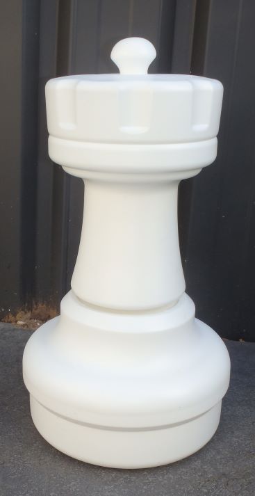 This is the product image for Large Giant Rook White. Detail: SPARES. Product ID: GCHESSRW.
 
				Price: $50.00.