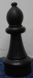 This is the product image for Small Giant Bishop (Black). Detail: SPARES. Product ID: GSCHESSBB.
 
				Price: $19.95.
