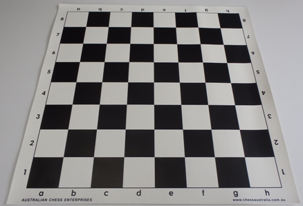 This is the product image for Chess Board - Black Vinyl. Detail: CHESS BOARD. Product ID: PCB4BL.
 
				Price: $8.00.